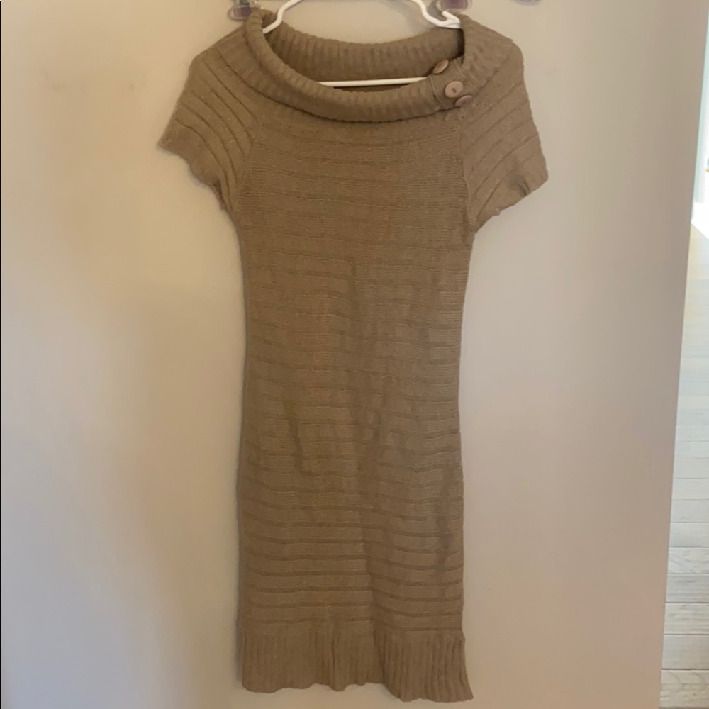Tan Sweater Dress